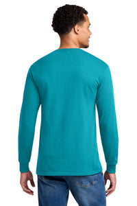 Jerzees - Dri-Power 50/50 Cotton/Poly Long Sleeve T-Shirt - California Blue Back