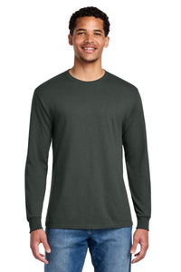 Jerzees - Dri-Power 50/50 Cotton/Poly Long Sleeve T-Shirt - Charcoal Grey