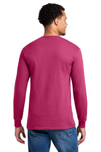 Jerzees - Dri-Power 50/50 Cotton/Poly Long Sleeve T-Shirt - Cyber Pink Back