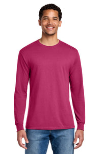 Jerzees - Dri-Power 50/50 Cotton/Poly Long Sleeve T-Shirt - Cyber Pink