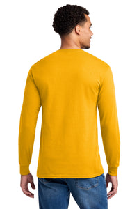 Jerzees - Dri-Power 50/50 Cotton/Poly Long Sleeve T-Shirt - Gold Back