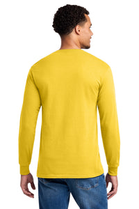 Jerzees - Dri-Power 50/50 Cotton/Poly Long Sleeve T-Shirt - Island Yellow Back