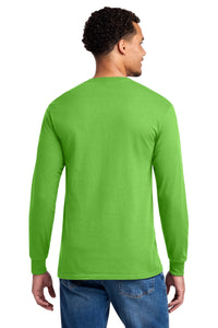 Jerzees - Dri-Power 50/50 Cotton/Poly Long Sleeve T-Shirt - Kiwi Back
