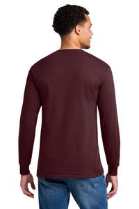 Jerzees - Dri-Power 50/50 Cotton/Poly Long Sleeve T-Shirt - Maroon Back