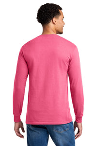 Jerzees - Dri-Power 50/50 Cotton/Poly Long Sleeve T-Shirt - Neon Pink Back