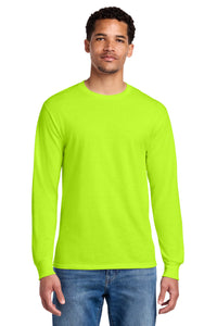 Jerzees - Dri-Power 50/50 Cotton/Poly Long Sleeve T-Shirt - Safety Green