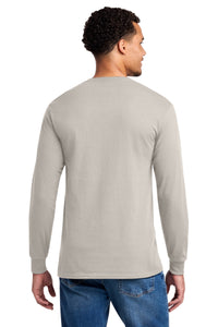 Jerzees - Dri-Power 50/50 Cotton/Poly Long Sleeve T-Shirt - Sandstone Back