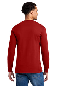 Jerzees - Dri-Power 50/50 Cotton/Poly Long Sleeve T-Shirt - True Red Back
