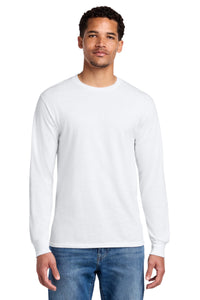 Jerzees - Dri-Power 50/50 Cotton/Poly Long Sleeve T-Shirt - White