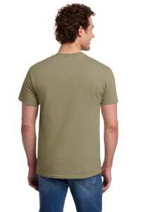 Jerzees -  Dri-Power 50/50 Cotton/Poly Pocket T-Shirt - Khaki Back