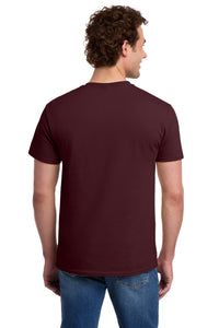 Jerzees -  Dri-Power 50/50 Cotton/Poly Pocket T-Shirt - Maroon Back