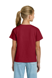 Gildan Youth Light Cotton Tee 3000B - Cherry Red Back