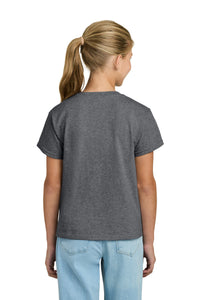 Gildan Youth Light Cotton Tee 3000B - Graphite Heather Back