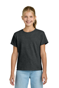Gildan Youth Light Cotton Tee 3000B - Heather Dark Grey