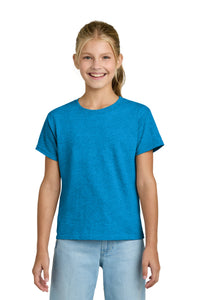 Gildan Youth Light Cotton Tee 3000B - Heather Sapphire