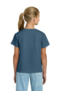 Gildan Youth Light Cotton Tee 3000B - Indigo Blue Back