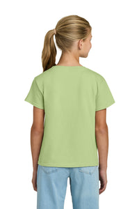 Gildan Youth Light Cotton Tee 3000B - Pistachio Back