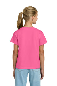 Gildan Youth Light Cotton Tee 3000B - Safety Pink Back
