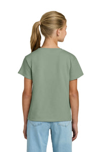Gildan Youth Light Cotton Tee 3000B - Sage Back