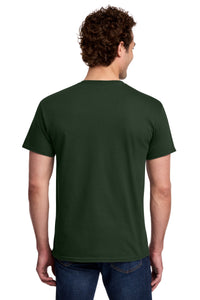 Gildan Light Cotton Tee 3000 - Forest Green Back
