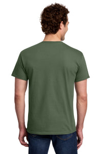 Gildan Light Cotton Tee 3000 - Military Green Back