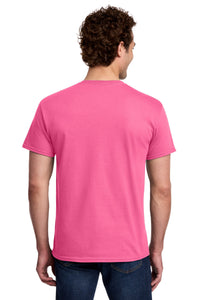 Gildan Light Cotton Tee 3000 - Safety Pink Back