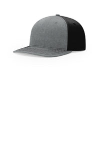 Richardson Solid Twill Trucker 312 - Heather Grey/ Black