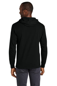 Jerzees Classics Unisex Cotton Long Sleeve Hooded T-Shirt 363LH - Black Ink Back
