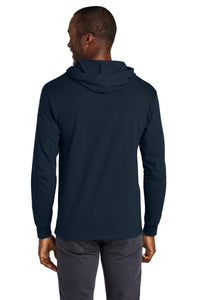 Jerzees Classics Unisex Cotton Long Sleeve Hooded T-Shirt 363LH - J. Navy Back
