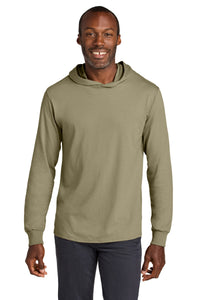 Jerzees Classics Unisex Cotton Long Sleeve Hooded T-Shirt 363LH - Khaki