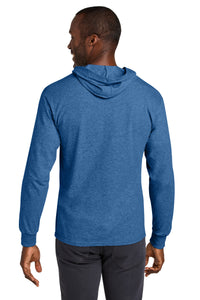 Jerzees Classics Unisex Cotton Long Sleeve Hooded T-Shirt 363LH - Retro Heather Royal Back