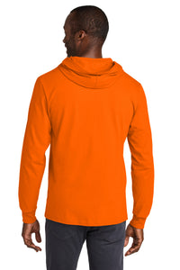 Jerzees Classics Unisex Cotton Long Sleeve Hooded T-Shirt 363LH - Safety Orange Back