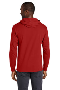 Jerzees Classics Unisex Cotton Long Sleeve Hooded T-Shirt 363LH - True Red Back