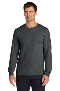 Jerzees Classics Unisex Cotton Long Sleeve T-Shirt 363L - Black Heather