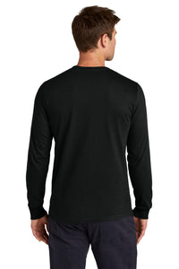 Jerzees Classics Unisex Cotton Long Sleeve T-Shirt 363L - Black Ink Back