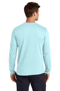 Jerzees Classics Unisex Cotton Long Sleeve T-Shirt 363L - Breezy Blue Back