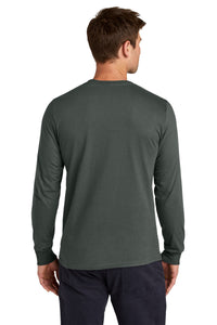 Jerzees Classics Unisex Cotton Long Sleeve T-Shirt 363L - Charcoal Grey Back