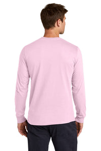 Jerzees Classics Unisex Cotton Long Sleeve T-Shirt 363L - Classic Pink Back