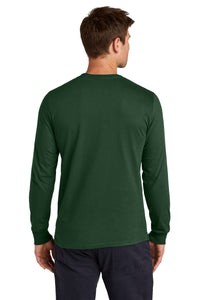 Jerzees Classics Unisex Cotton Long Sleeve T-Shirt 363L - Forest Green Back