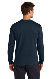 Jerzees Classics Unisex Cotton Long Sleeve T-Shirt 363L - J. Navy Back