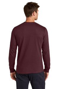 Jerzees Classics Unisex Cotton Long Sleeve T-Shirt 363L - Maroon Back