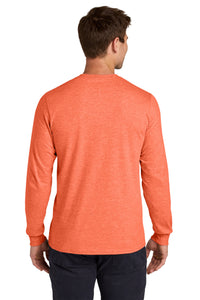 Jerzees Classics Unisex Cotton Long Sleeve T-Shirt 363L - Retro Heather Coral Back