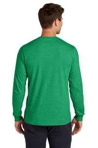 Jerzees Classics Unisex Cotton Long Sleeve T-Shirt 363L - Retro Heather Green Back
