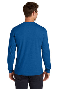 Jerzees Classics Unisex Cotton Long Sleeve T-Shirt 363L - Retro Heather Royal Back