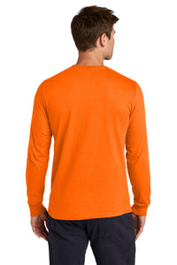 Jerzees Classics Unisex Cotton Long Sleeve T-Shirt 363L - Safety Orange Back