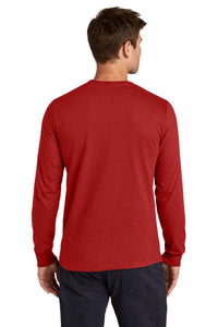 Jerzees Classics Unisex Cotton Long Sleeve T-Shirt 363L - True Red Back