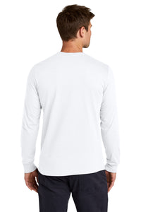 Jerzees Classics Unisex Cotton Long Sleeve T-Shirt 363L - White Back