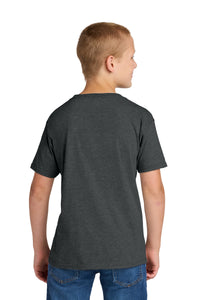 Jerzees Classics Youth Cotton T-Shirt 363Y - Black Heather Back