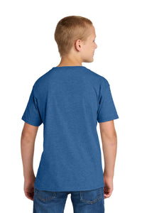 Jerzees Classics Youth Cotton T-Shirt 363Y - Retro Heather Royal Back