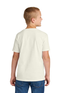 Jerzees Classics Youth Cotton T-Shirt 363Y - Sweet Cream Heather Back